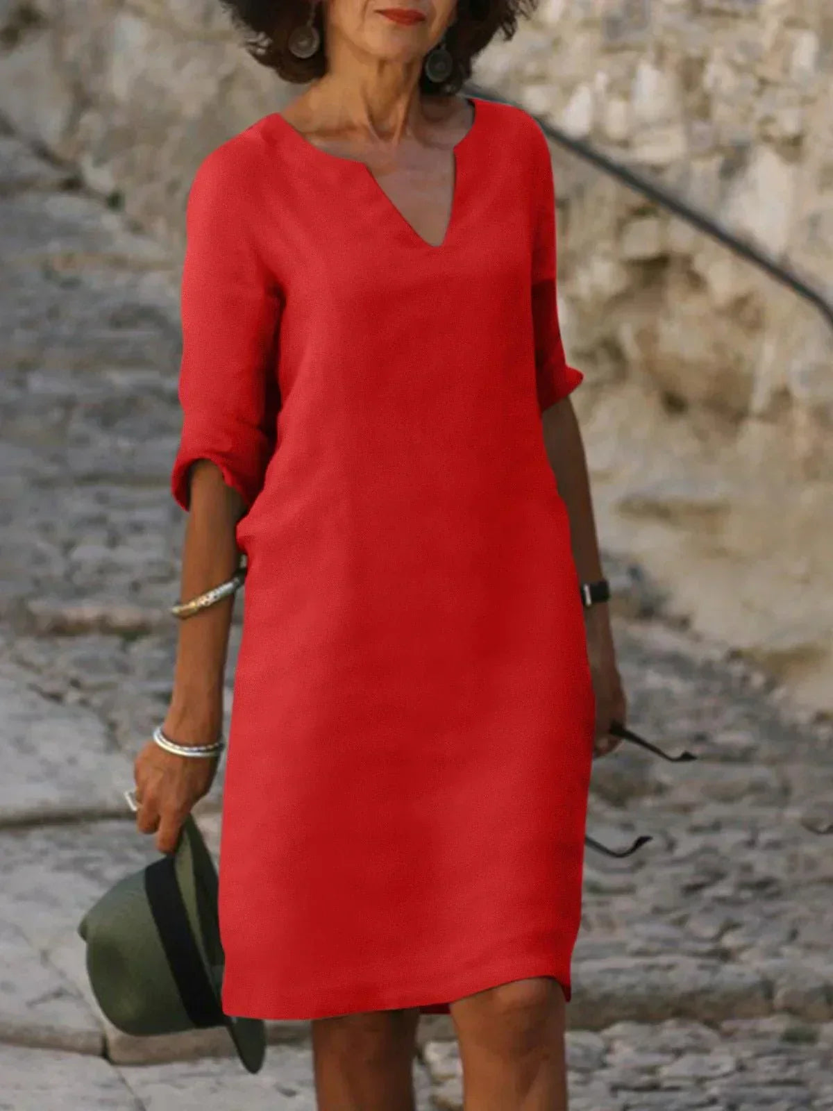 JOLIEN™ | Elegante jurk met V-hals