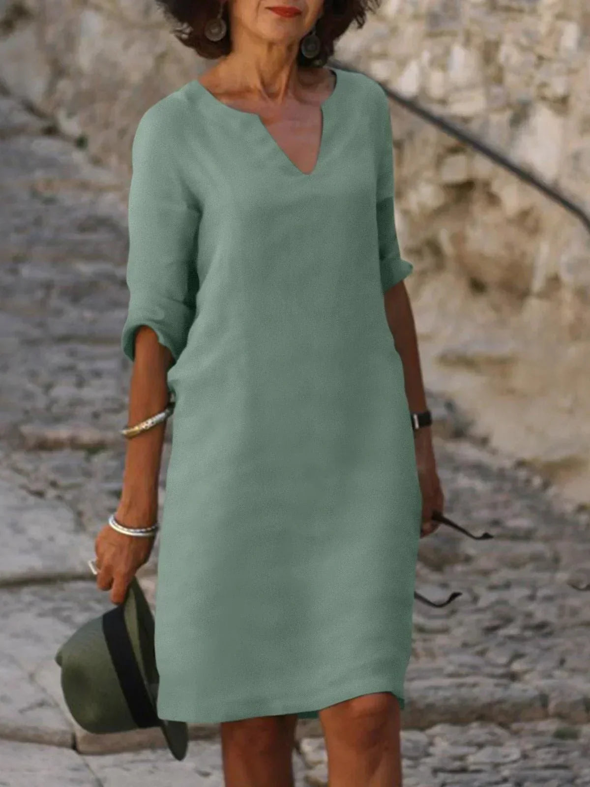 JOLIEN™ | Elegante jurk met V-hals