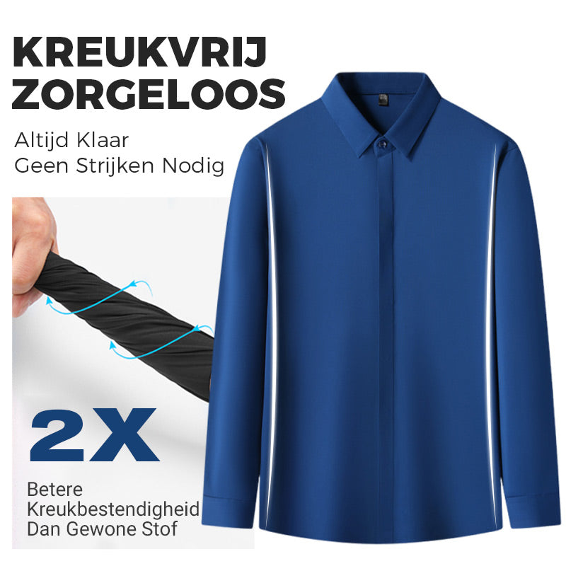 Edrik™ | Kreukvrij Stretch Overhemd voor Heren