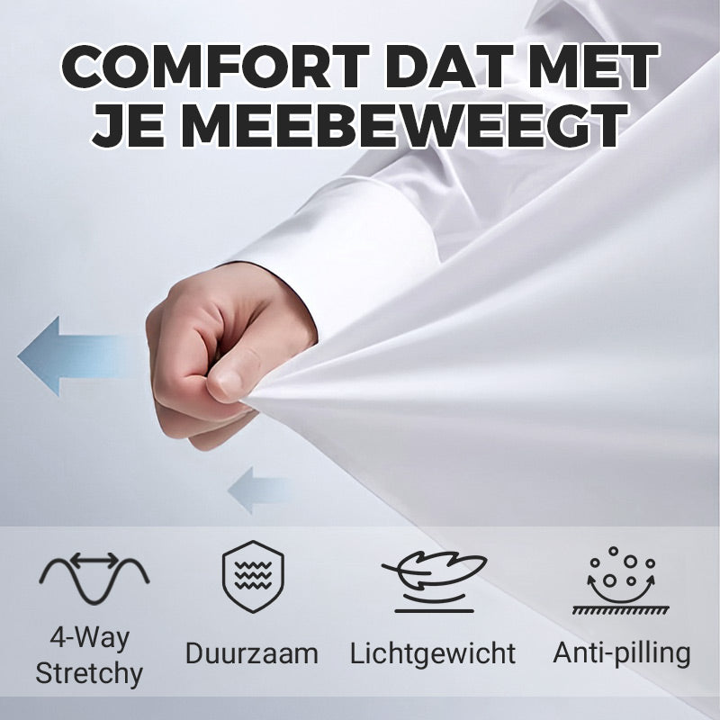 Edrik™ | Kreukvrij Stretch Overhemd voor Heren