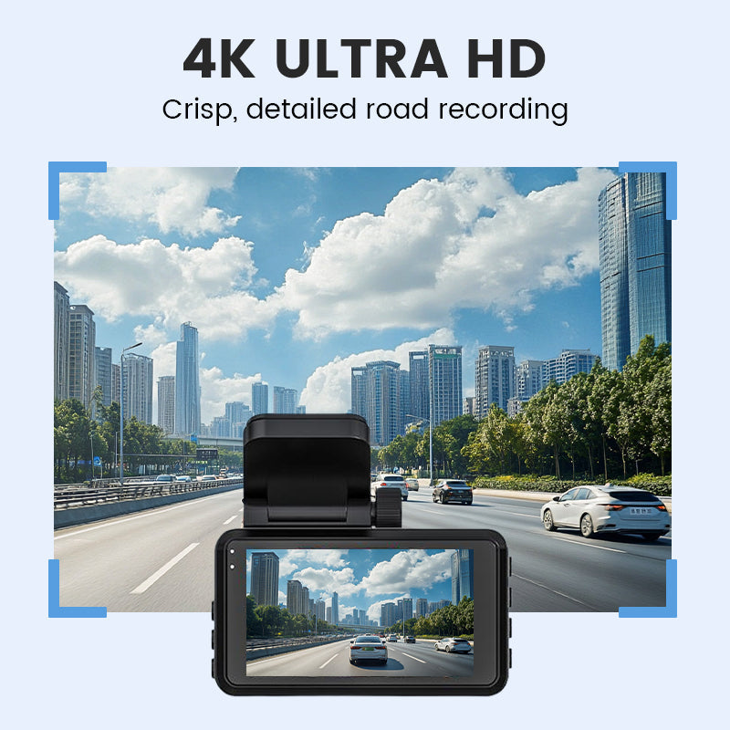 Hugo™ | 4K Dual-Lens Autodashcam met Nachtzicht