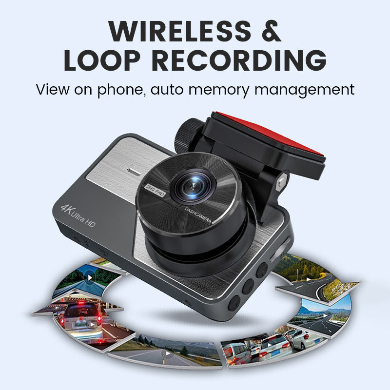 Hugo™ | 4K Dual-Lens Autodashcam met Nachtzicht