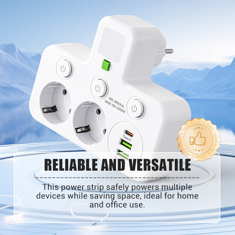 Daan™ | Slimme Stekkerdoos met USB-Poorten